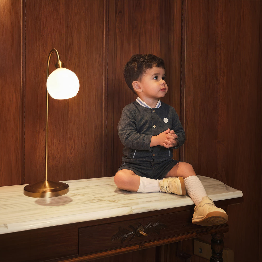 Ribbed Jacket & Cotton Twill Shorts in Charcoal - Bonclair