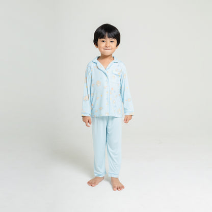 Button Pyjamas - Signature Blue