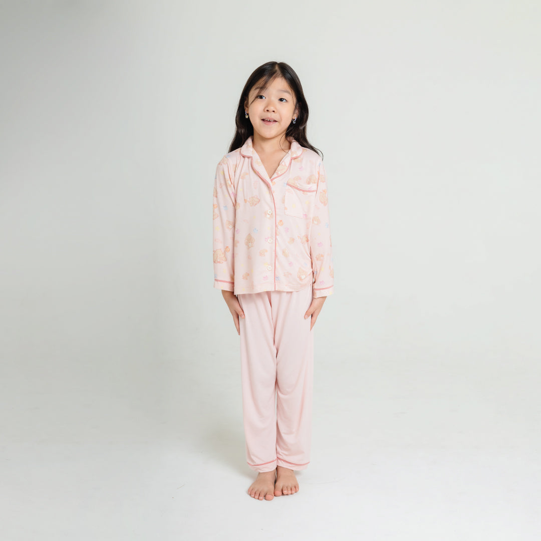Button Pyjamas - Signature Pink