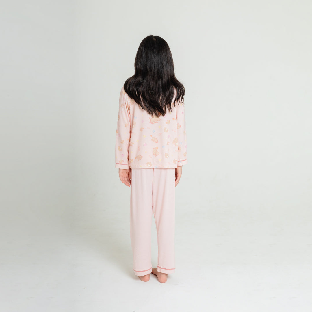 Button Pyjamas - Signature Pink