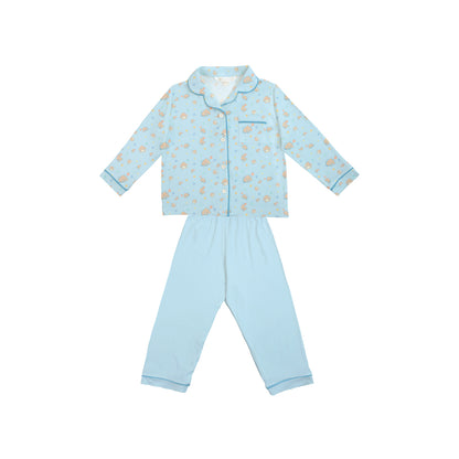 Button Pyjamas - Signature Blue