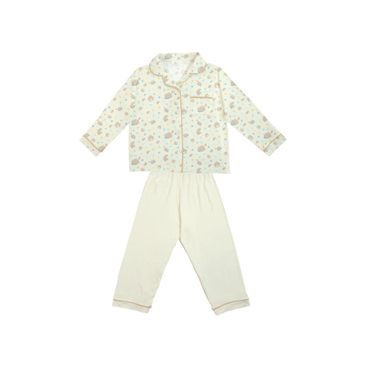 Button Pyjamas - Signature Cream