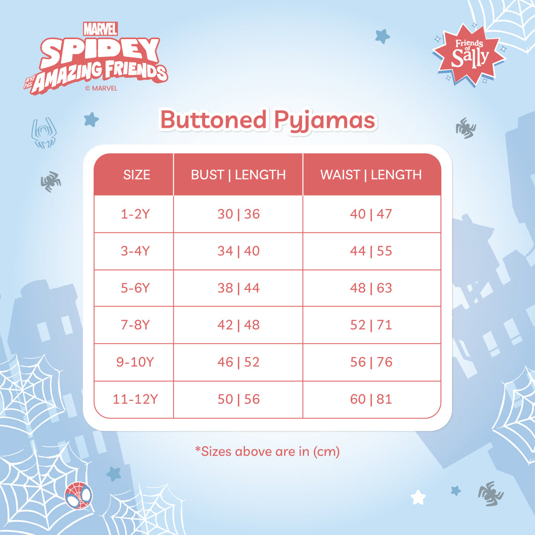 Button Pyjamas - Marvel Spidey