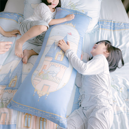 Bamboo Woven Chubby Hug Pillow Castle - Mademoisally