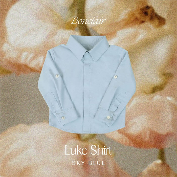 Luke Modal Shirt in Sky Blue - Bonclair