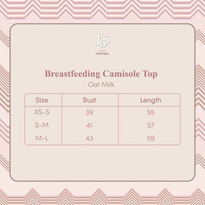 Bamboo Breastfeeding Camisole Top - Friends of Sally x natsoe