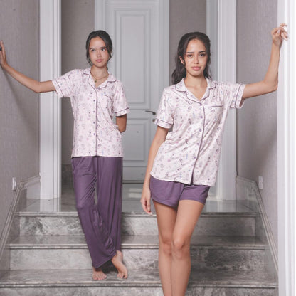 Women Long Button Pyjamas Disney Princess - SALIE