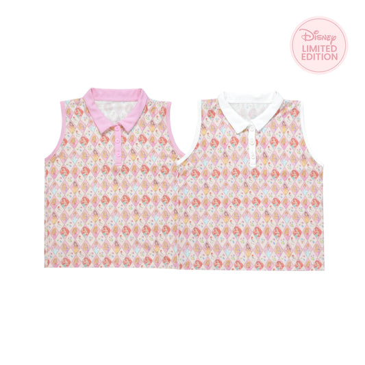 Checkered Polo Top - Disney Princess