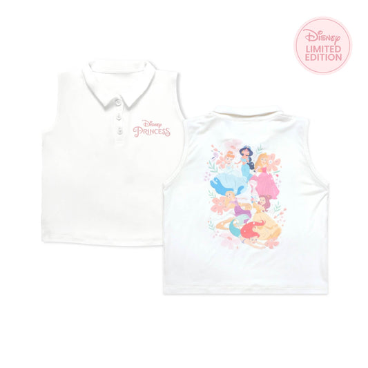 Bamboo White Polo Top - Disney Princess