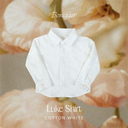 Luke Modal Shirt in Cotton White - Bonclair