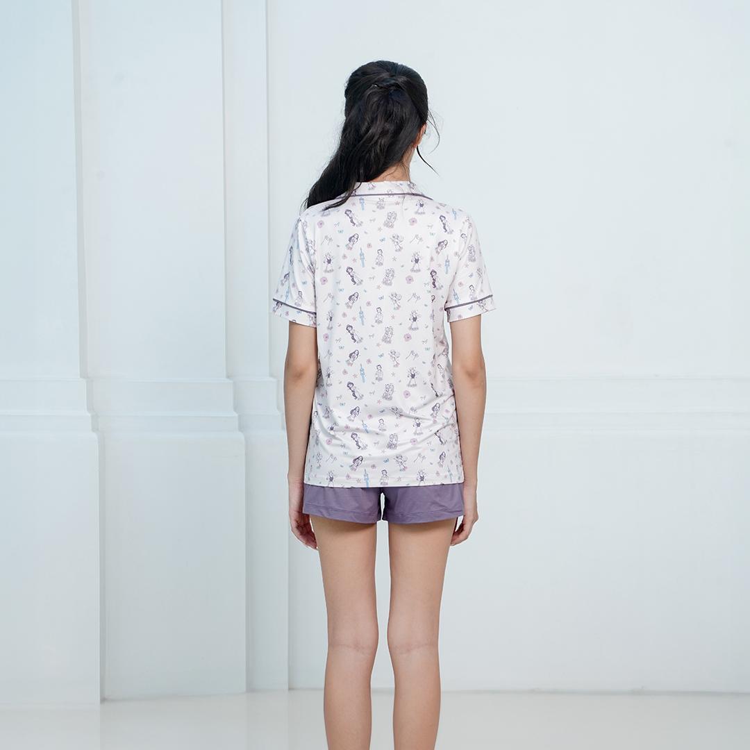 Women Short Button Pyjamas Disney Princess - SALIE