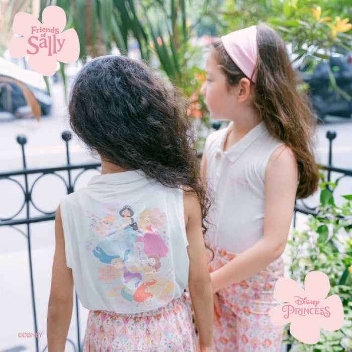 Bamboo White Polo Top - Disney Princess Collection