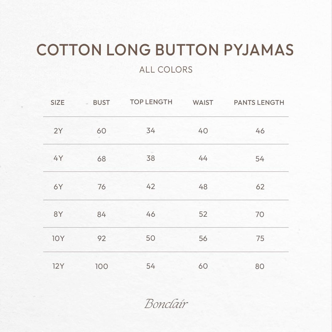 Cotton Long Button Pyjamas Bundle - Bonclair