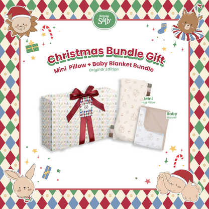 Mini Pillow & Baby Blanket - Christmas Bundle