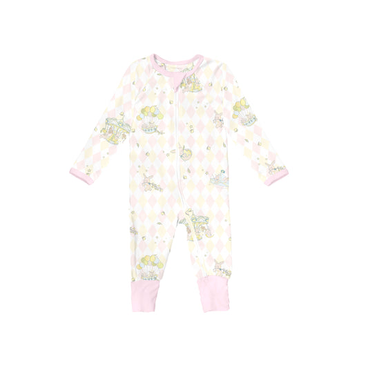 Baby Jumpsuit Blush Pink - Rooney the Bunny