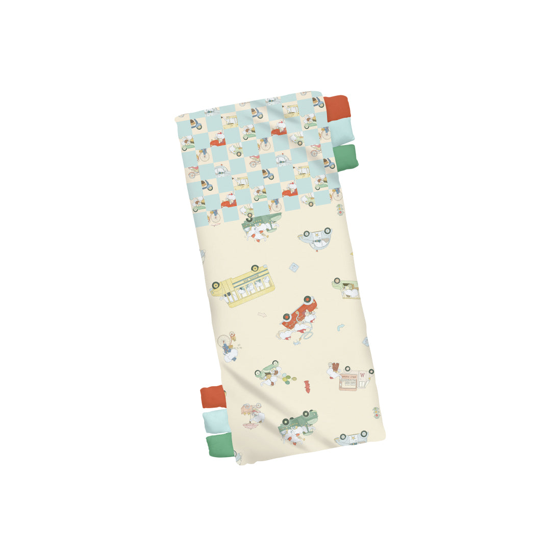 Mini Hug Pillow - Whimsical Wheels