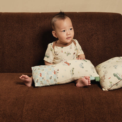 Mini Hug Pillow - Whimsical Wheels