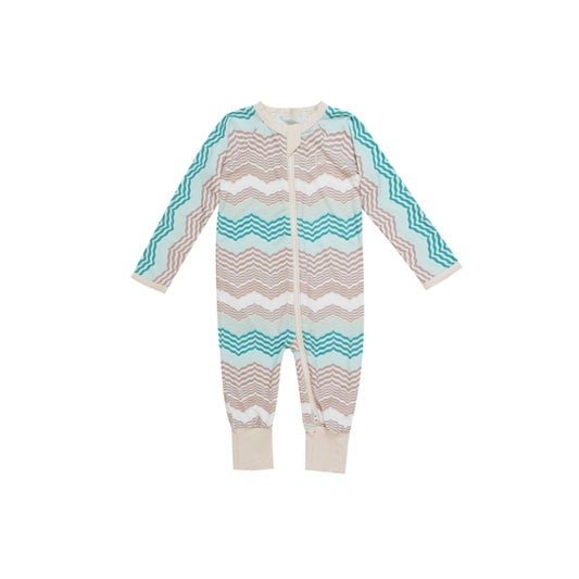 Bamboo Baby Jumpsuit Bermuda Green - Friends of Sally x natsoe.