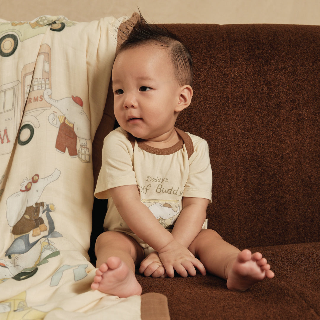 Baby Onesies Set - Whimsical Wheels