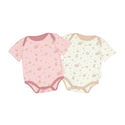 Baby Onesies Set - Signature Cream & Pink