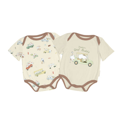 Baby Onesies Set - Whimsical Wheels