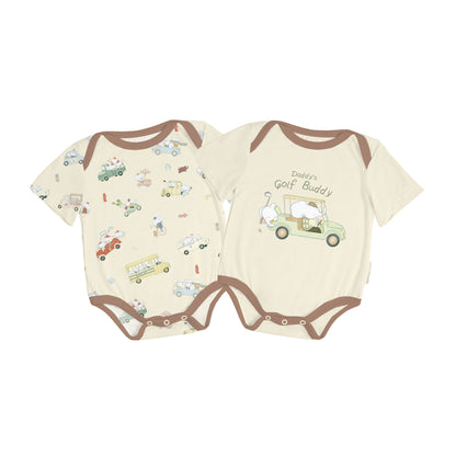 Baby Onesies Set - Whimsical Wheels