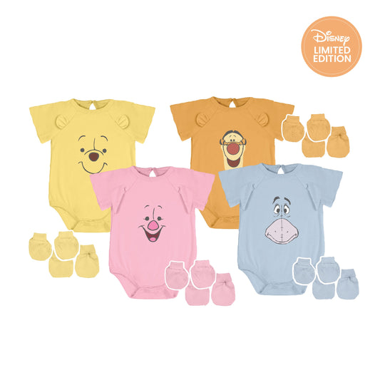 Baby Onesies Bundle (4pcs) - Winnie The Pooh (Pre-Order)