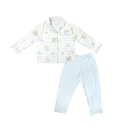 Button Pyjamas Sky Blue - Rooney the Bunny