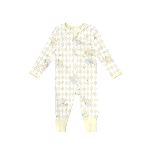 Baby Jumpsuit Lime Green - Rooney the Bunny