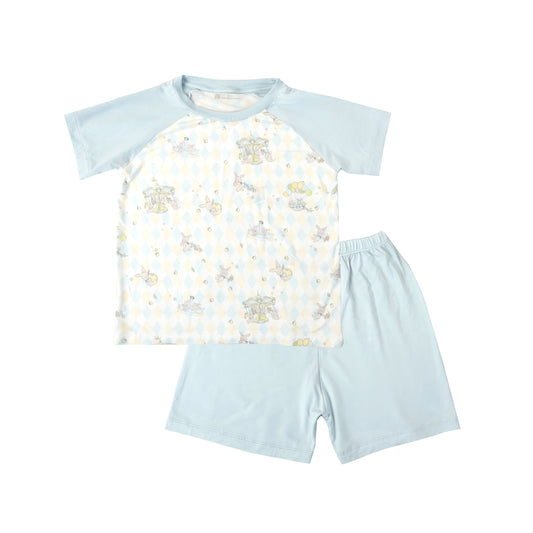 Raglan Set Sky Blue - Rooney the Bunny