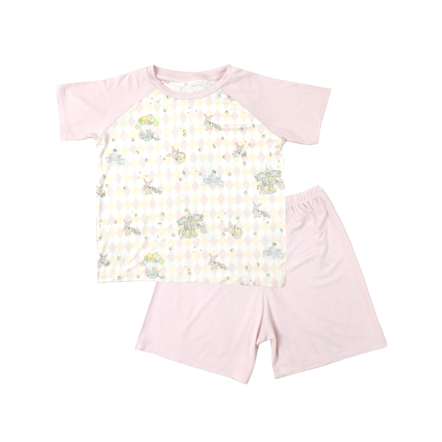 Raglan Set Blush Pink - Rooney the Bunny