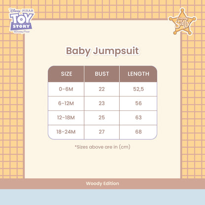 Baby Jumpsuit Woody Edition - Disney Toy Story