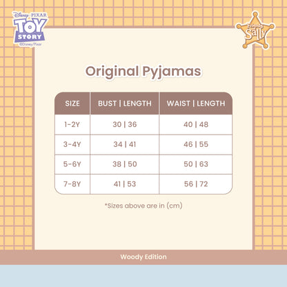 Kids Pyjamas Woody Edition - Disney Toy Story Playtime