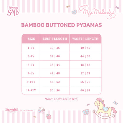 Button Pyjamas - Sanrio My Melody