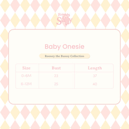 Baby Onesies Blush Pink & Sky Blue Set - Rooney the Bunny