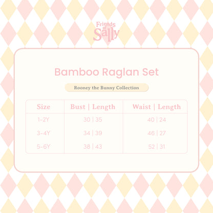 Raglan Set Blush Pink - Rooney the Bunny