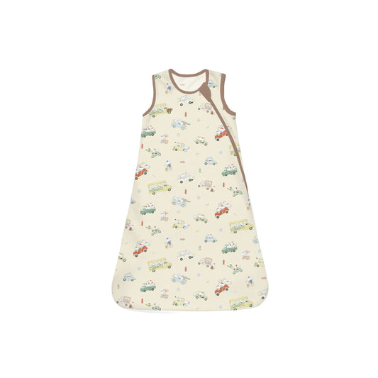 Double Layer Sleepsack - Whimsical Wheels