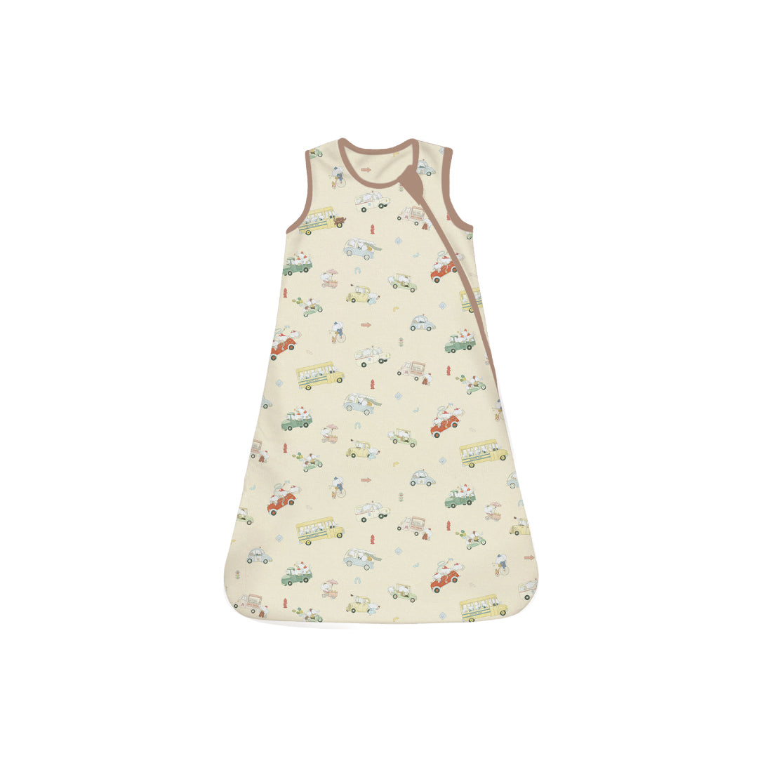 Double Layer Sleepsack - Whimsical Wheels