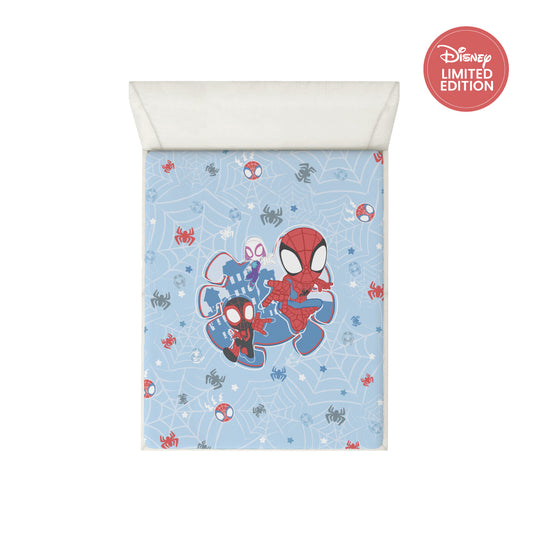 Bamboo Woven Fitted Sheet - Marvel Spidey