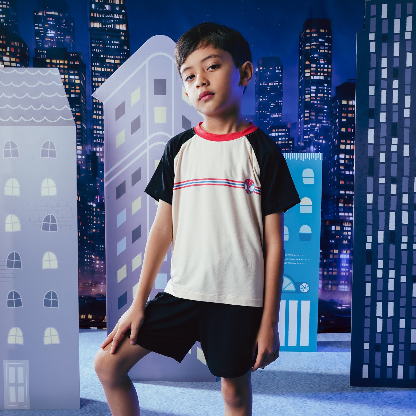 Raglan Set Spidey Black - Marvel Spidey