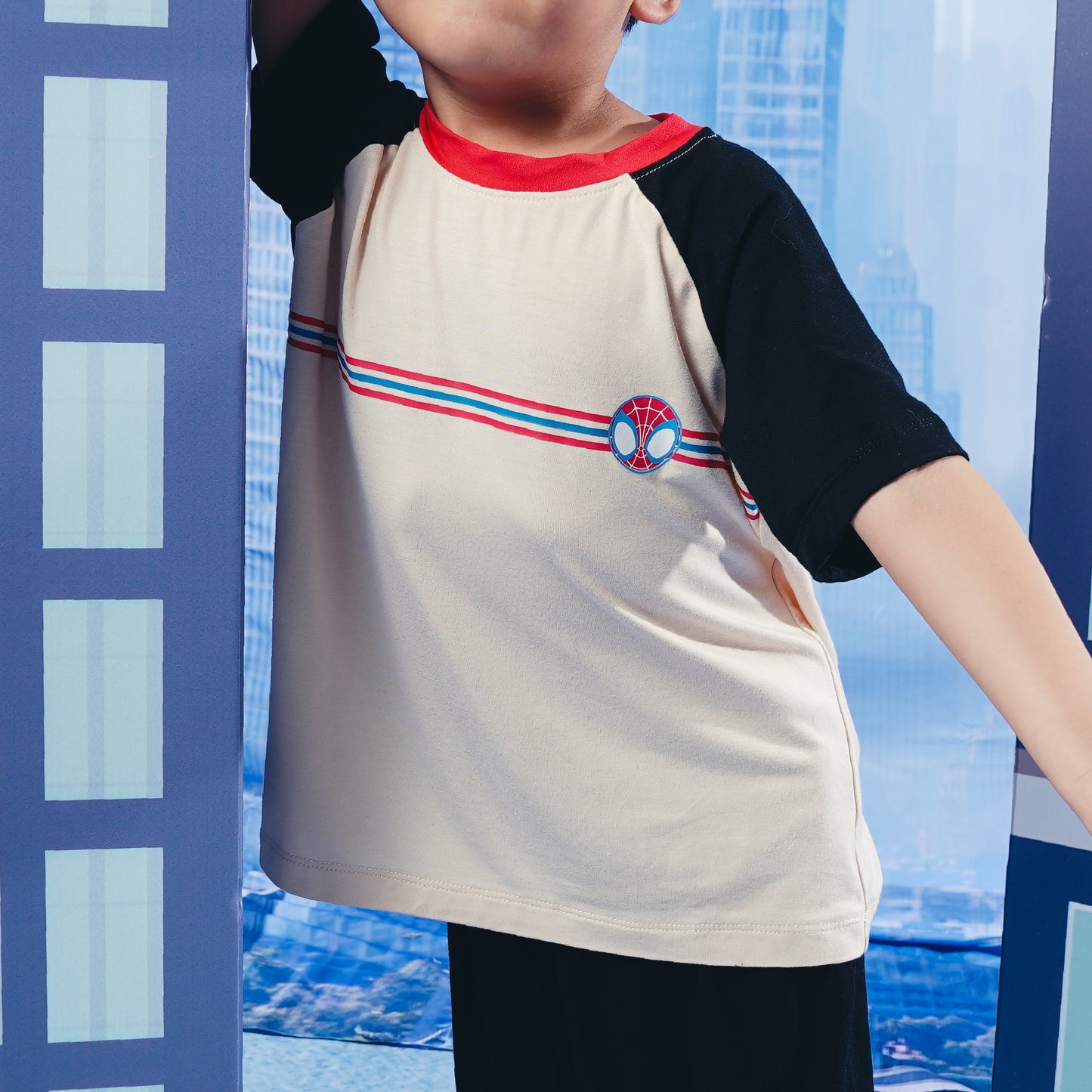 Raglan Set Spidey Black - Marvel Spidey