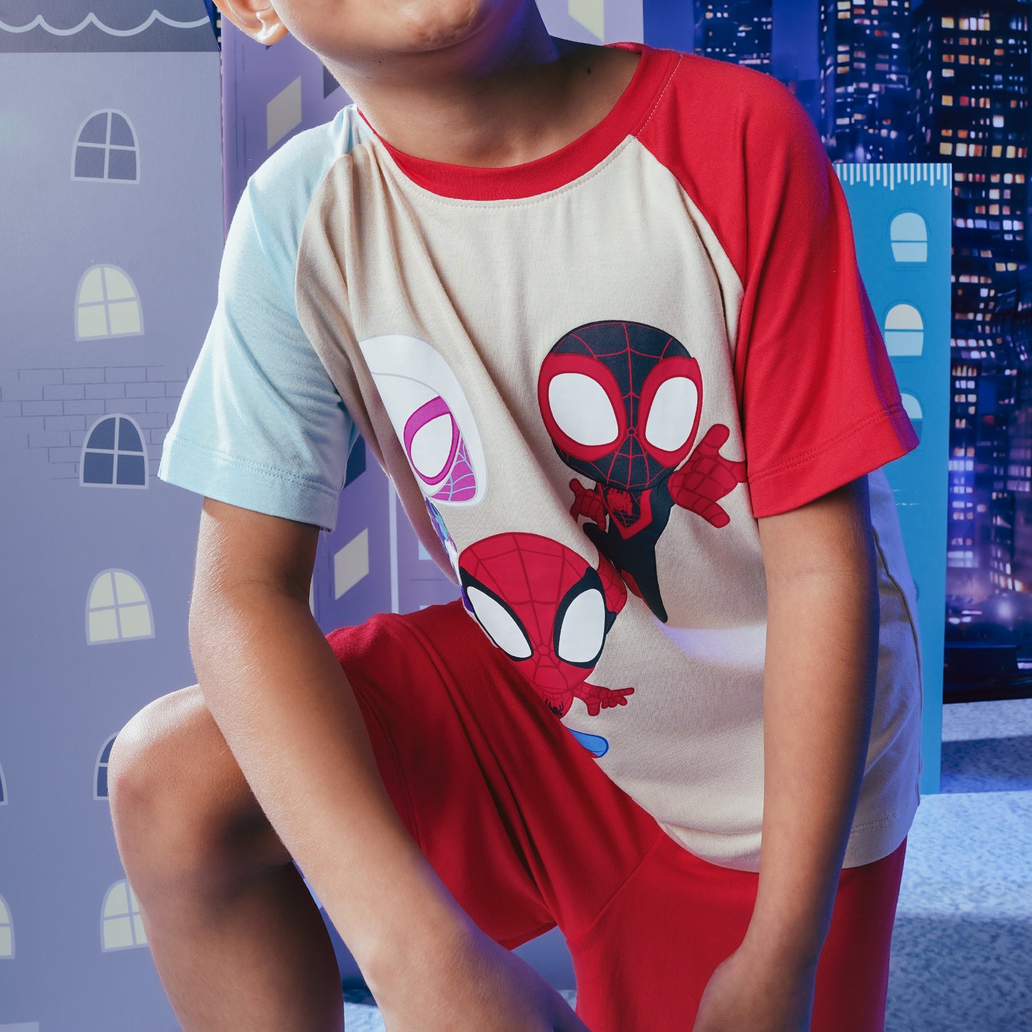 Raglan Set Spidey Red - Marvel Spidey