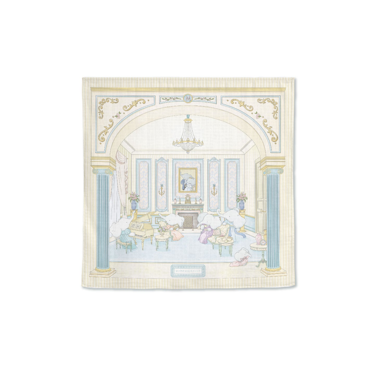 Bamboo Muslin Swaddle Tea Time Tales - Mademoisally