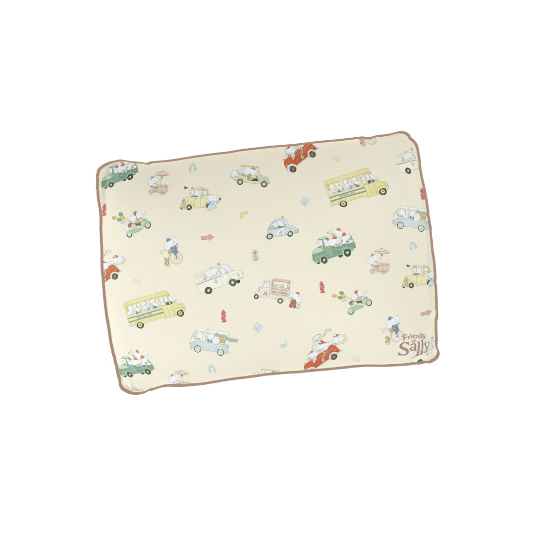 Toddler Head Pillow - Whimsical Wheels