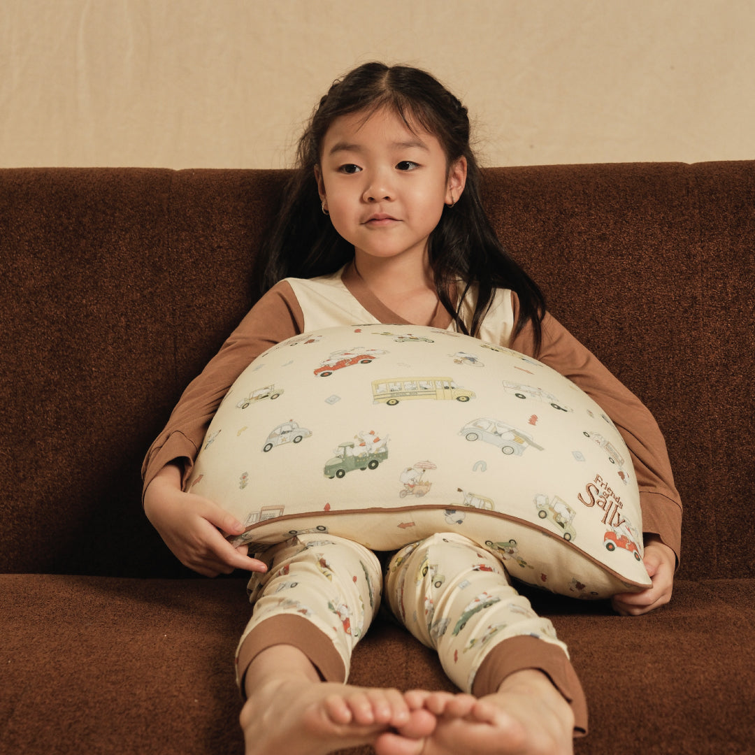 Toddler Head Pillow - Whimsical Wheels