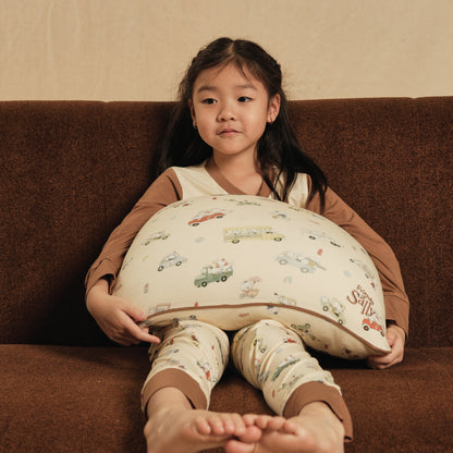 Toddler Head Pillow - Whimsical Wheels