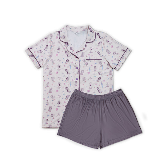 Women Short Button Pyjamas Disney Princess - SALIE