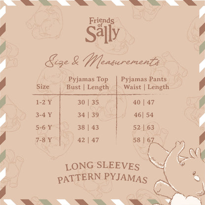 Bamboo Long Sleeves Pattern Pyjamas